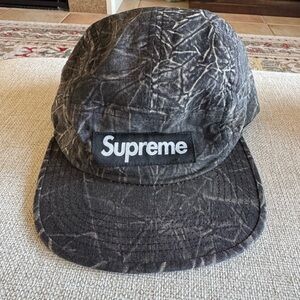 Supreme 5-panel camp cap - original from 2012 in black camo